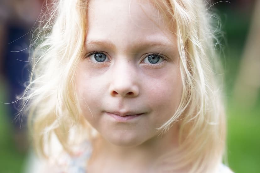 Child exploring outdoors